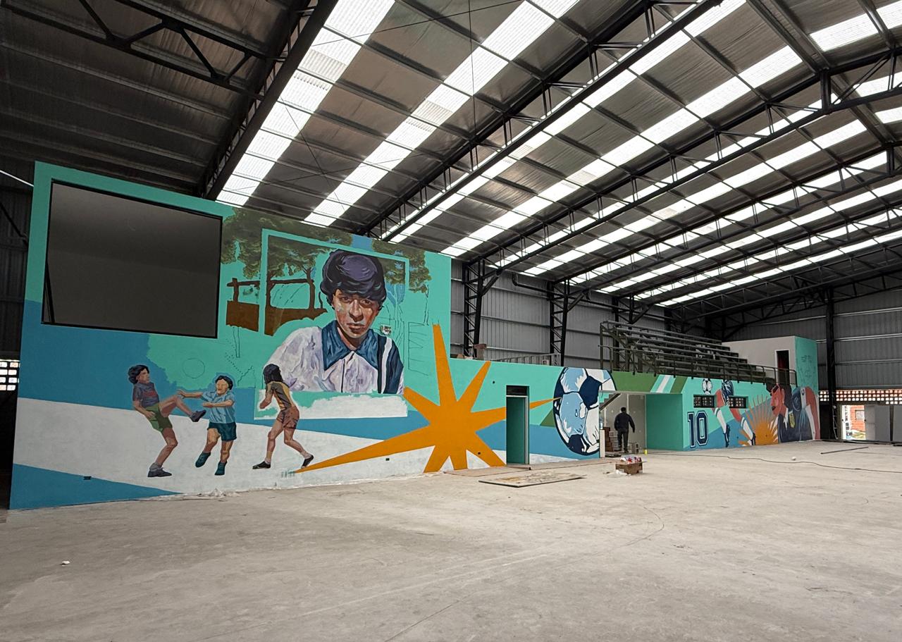 Vista polideportivo Diego Armando Maradona